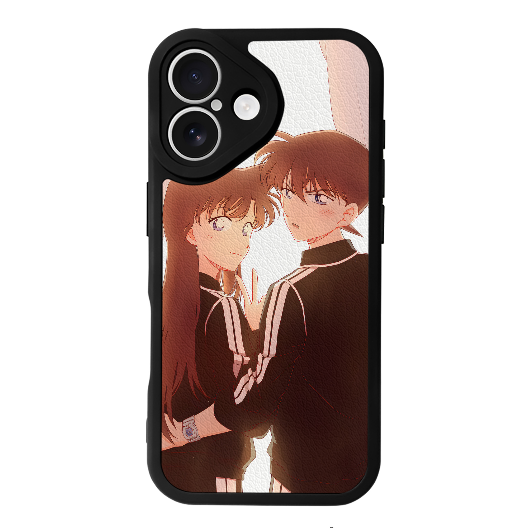 （画像用） 名探偵コナン Detective Conan 【iPhone 16シリーズ対応】シリコンスマホケース（レザー調） 材質：シリコン